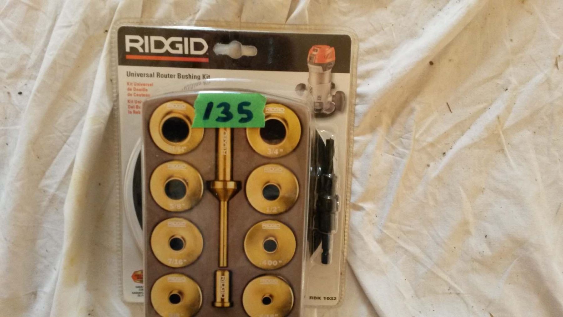 Ridgid Universal Router Bushing Kit (New)