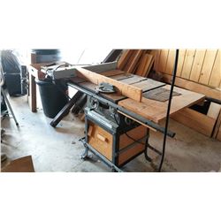 Rockwell Beaver 10” Tilting Arbour Saw With Stand And Casters (Working)