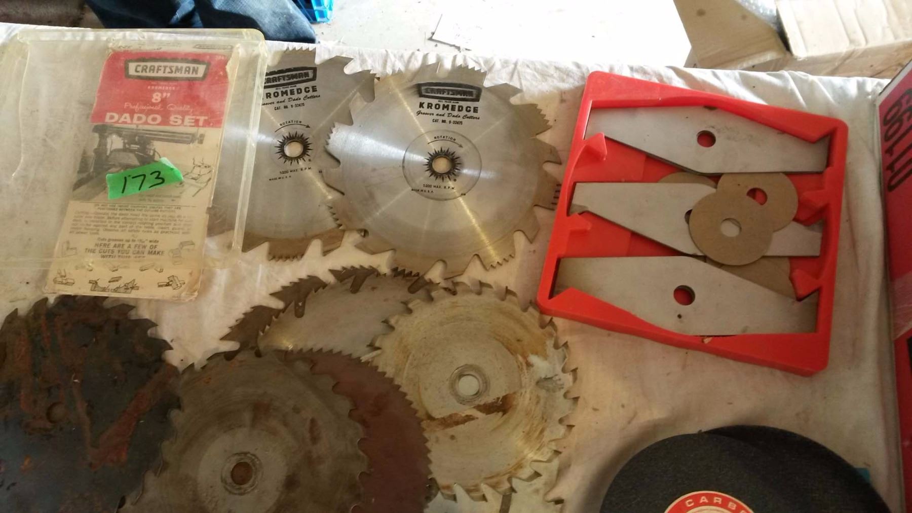 Assorted Skil Saw Blades, 8” Dado Blades