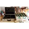Image 2 : Grolsch Swingtop Bottles (21), Chicken Waterer, Bottles & Aluminum Tool Box