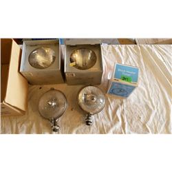 Vintage Lucas Headlights, Halogen Lights (2), Block Heater Timer