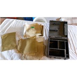 Military Test Equipment Box & Bass (Stamped 1941)