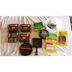 Mosquito Coils & Matches With Fire Starter Log & Misc.