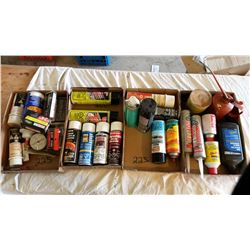 Boxes Assorted Sprays, Oils, & Oil Cans (4)