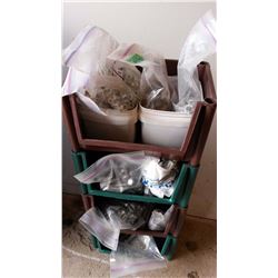 Storage Tray Containing Bolts And Nuts