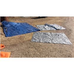Tarps (3) (1 Blue, 2 Gray)