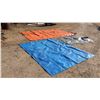 Image 2 : Tarps (3) (1 Orange, 1 Blue, 1 Gray)