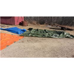 Tarps (3) (1 Green, 1 Blue, 1 Orange)
