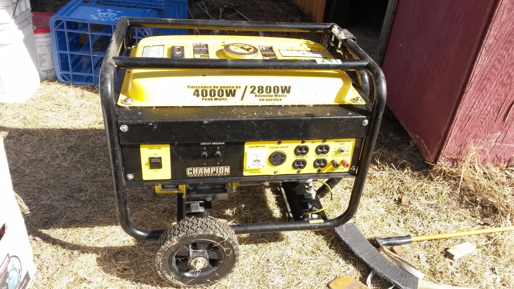 Champion Generator (2800 Running Watts) (4000 Watt Peak)