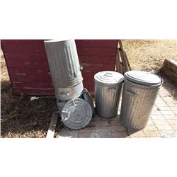 Metal Trash Cans (6)