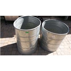 Aluminum Rain Barrels (2)