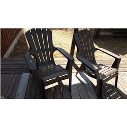 Plastic Lawn Chairs (2)