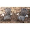 Image 2 : Wood Lawn Chairs (3)