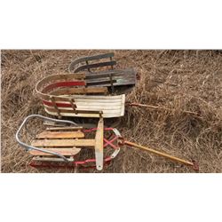 Vintage Wooden Toboggans (For Children) (Spartan) (3)