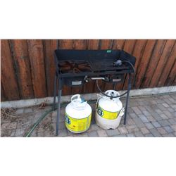 Outside Grill BBQ Camp Chef With Tanks (2)