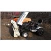 Image 1 : Roper 18T Riding Lawn Mower With Snow Blower Attachment, Running, Needs Work