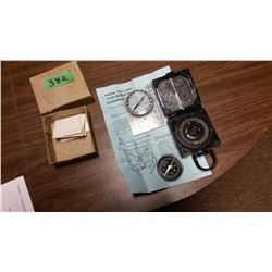 Lot Of Compasses (3) (Including Lensatic Compass)