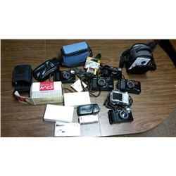 Lot Of Cameras & Cases