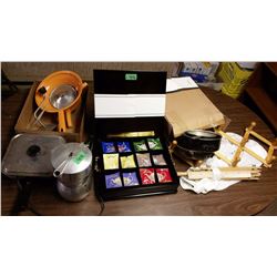 Kitchen Supplies, Wooden Box With Tea Bags