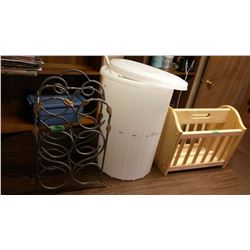 Plastic Container, Wire Holder, Magazine Holder