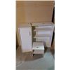 Image 2 : 4-Piece Wooden Shelving Unit (White)