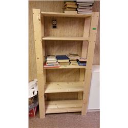 Wooden Shelving Unit (2-Piece) No Contents