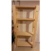 Image 2 : Wooden Shelving Unit (2-Piece) No Contents