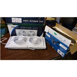 Optimus Twin Window Fan & 42” Ceiling Fan