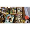 Image 2 : Assorted Beads, Craft Supplies, Figurines, Thimbles, Porcelain Items