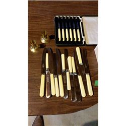 Sheffield Knives With Bake Light, Knife Set With Bake Light Handles