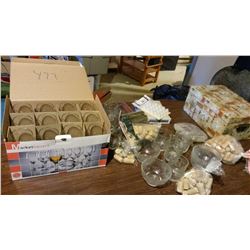 12-Pack Wire Glasses, Glassware, Cork Tops