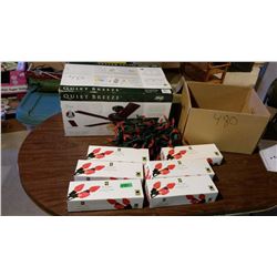 52” Ceiling Fan, LED C7 Christmas Lights