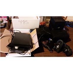 Speakers, remotes, CD Player, Electronics-Related