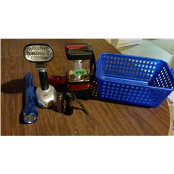 Assorted Flashlights With Lantern