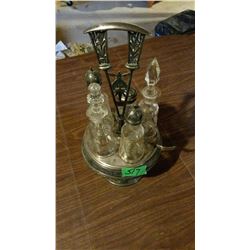 Antique Condiment Cruet Set