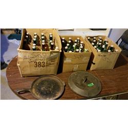 Camp Chef Skillet & Empty Lager Bottles (3 Boxes)
