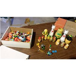 Lot Of Nesting Dolls & Kinder Surprise Toys