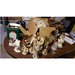 Lot Of Assorted Christmas Figurines