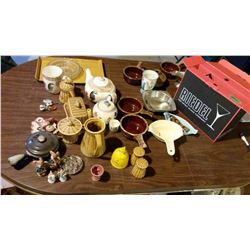 Martini Glass & Assorted Glassware