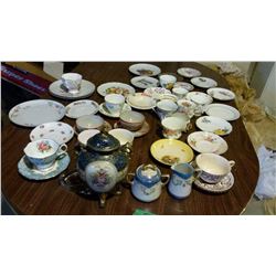 Assorted Cups & Saucers, Misc. Glass