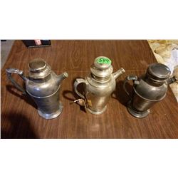 Vintage Cocktail Shakers (3)