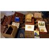 Image 1 : Assortment Of Suitcases, Tobacco Boxes, Chess Game, Misc.
