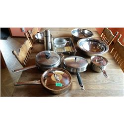 Assorted Stainless Steel Kitchen Items