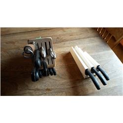 Blocks (2) With Knives