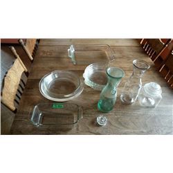Clear Glass Pie Dishes & Other Clear Glass