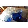 Image 2 : Set Of Blue Bowls, With Assorted Clear Bowls