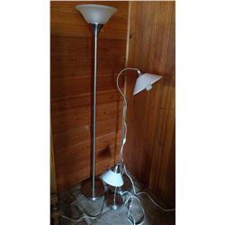 Floor Lamps (2) & Desk Lamp