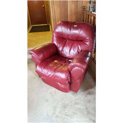 Leather Recliner With Working Controls