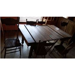 Vintage Table With Chairs (6) (81”x40”)