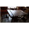 Image 1 : Vintage Table With Chairs (6) (81”x40”)